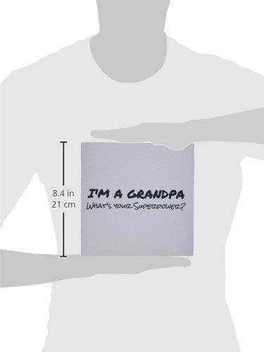 3dRose Im a Grandpa Whats Your Superpower Funny Gift for Granddad Mouse Pad (mp_184944_1)