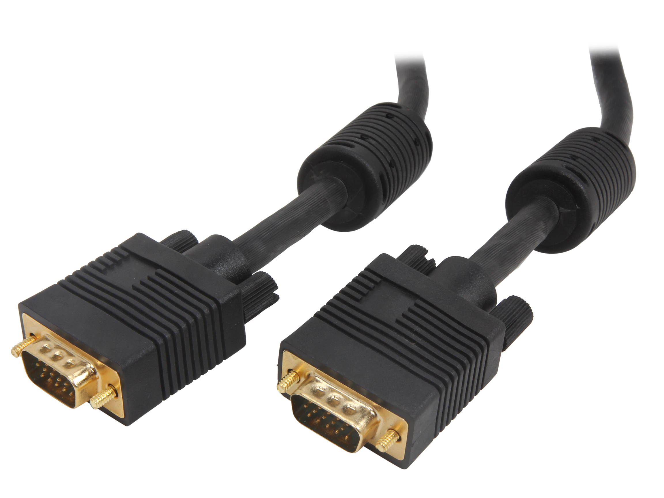 VCOM VC-VGA15M 15 ft. SVGA HD15 Male to Male Black Cable