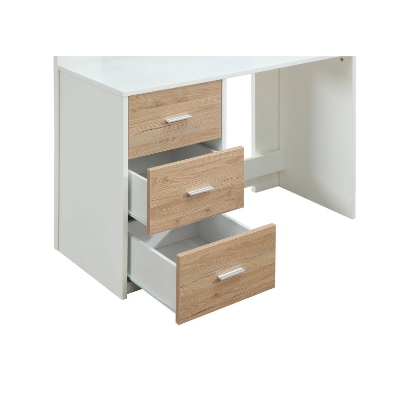 Nerice Loft Bed White/Oak - Acme Furniture