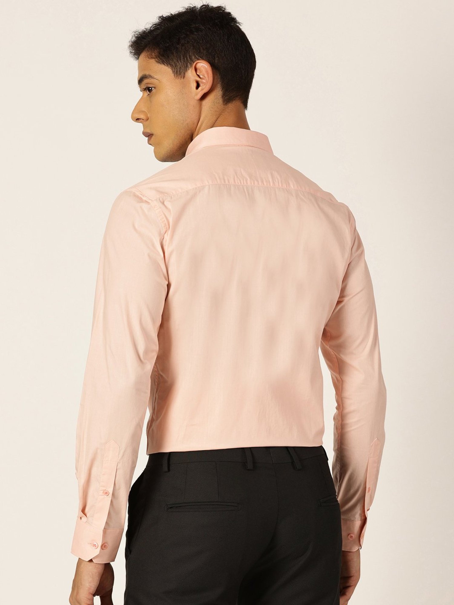 Thomas Scott Light Pink Smart Fit Cotton Shirt