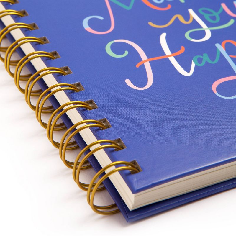 200 sheet Lined Spiral Journal 8"x6" Hardcover Do What Makes You Happy - Greenroom