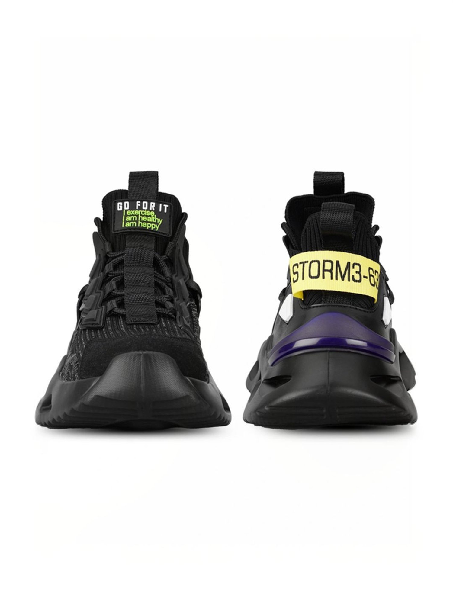 Atom Men's Black Running Shoes