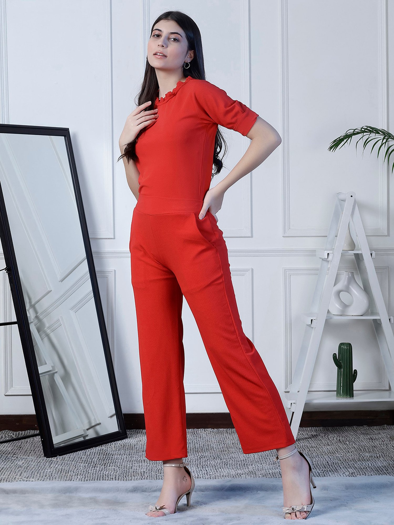 NEUDIS Red Regular Fit Top