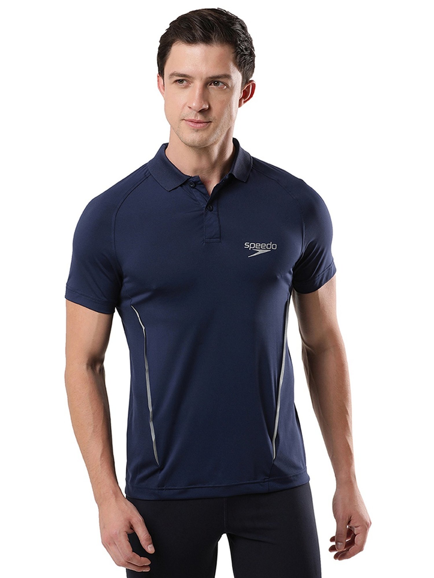 Speedo Navy Regular Fit Sports Polo