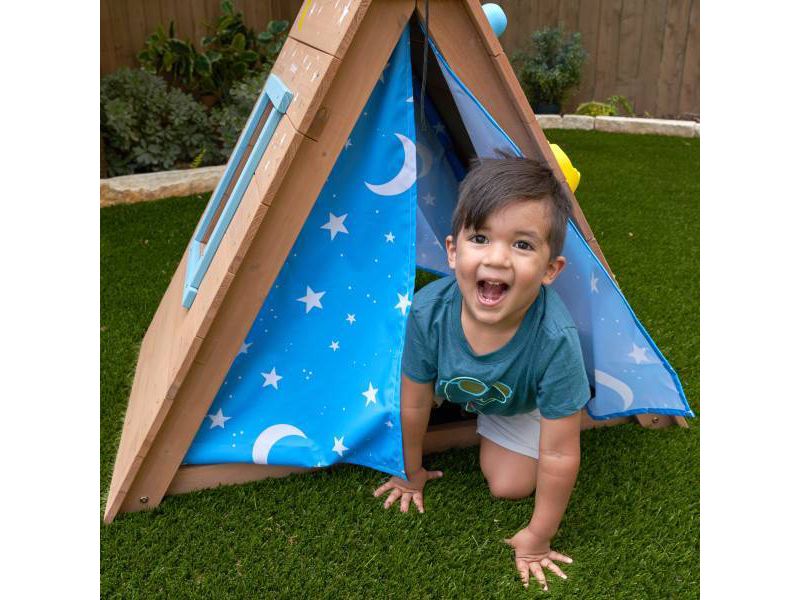 KidKraft A-Frame Hideaway & Climber Tent