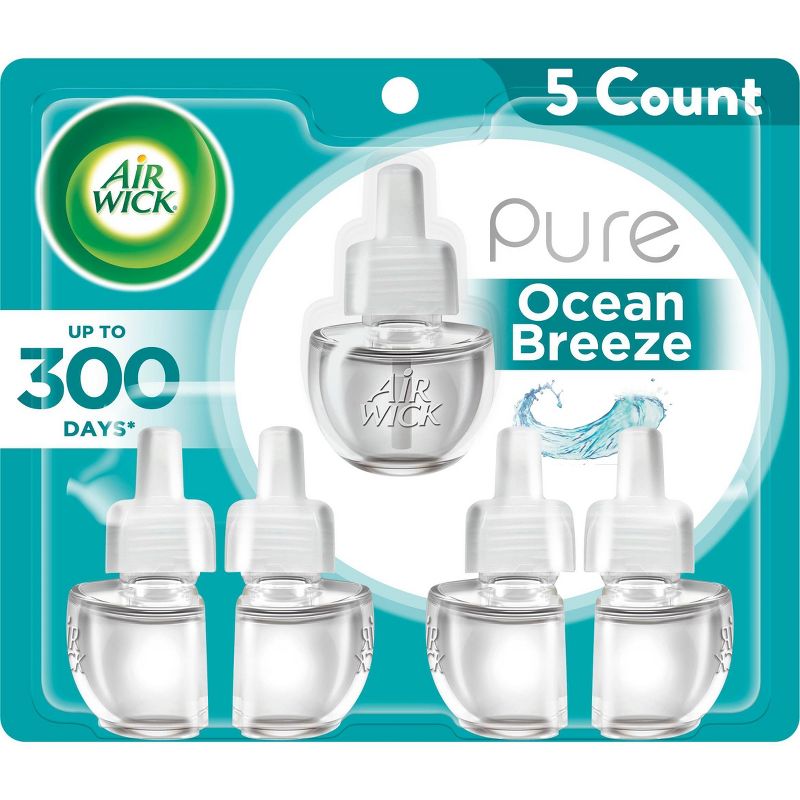 Air Wick Scented Oil - Refill Pure Ocean Breeze - 5pk/0.67oz