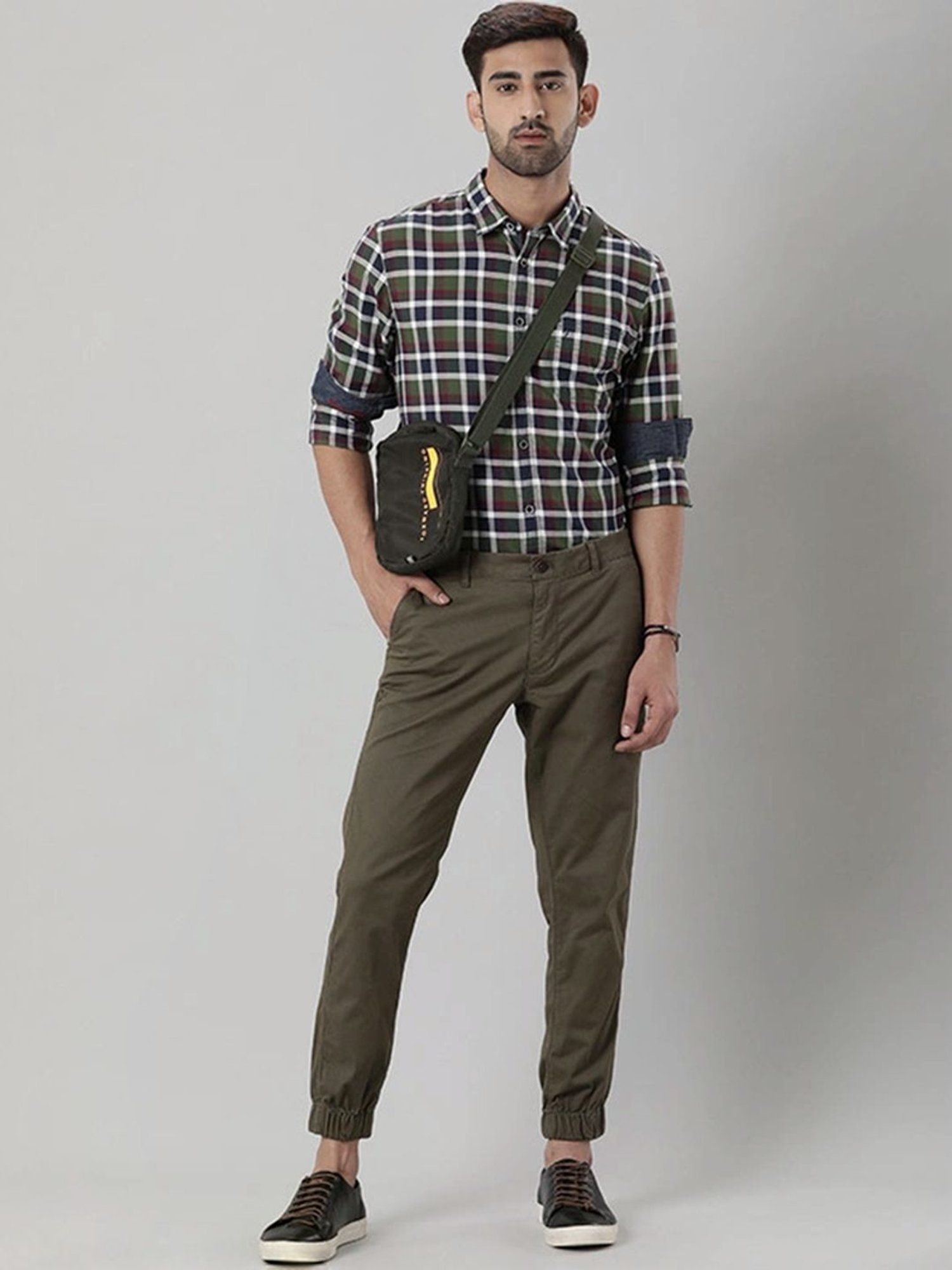 Indian Terrain Sap Slim Fit Checks Shirt