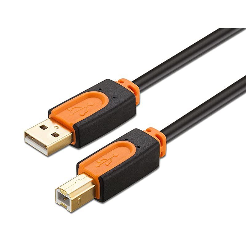 Printer Cable 15 FeetPrinter USB Cable USB 20 Type A Male to Type B Male Printer Scanner Cable for HP Canon Lexmark Epson Dell Xerox Samsung etc