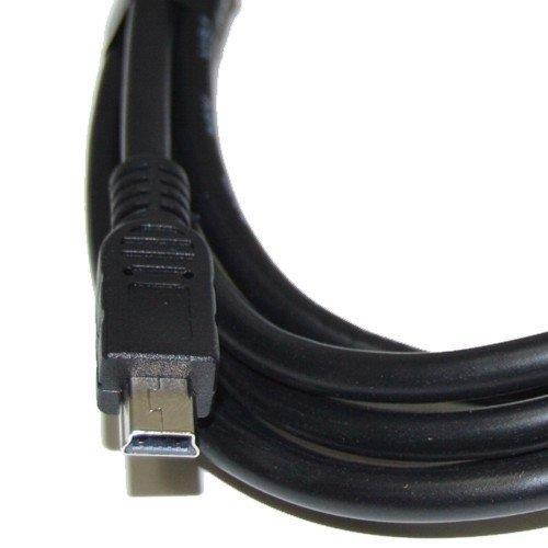 HQRP Extra Long 10ft USB to Mini USB Cable for Cobra 5400 PRO / 5400PRO / 5550 PRO / 5550PRO / 5600 PRO LM / 5600PROLM / 5850 PRO / 5850PRO GPS + HQRP Coaster
