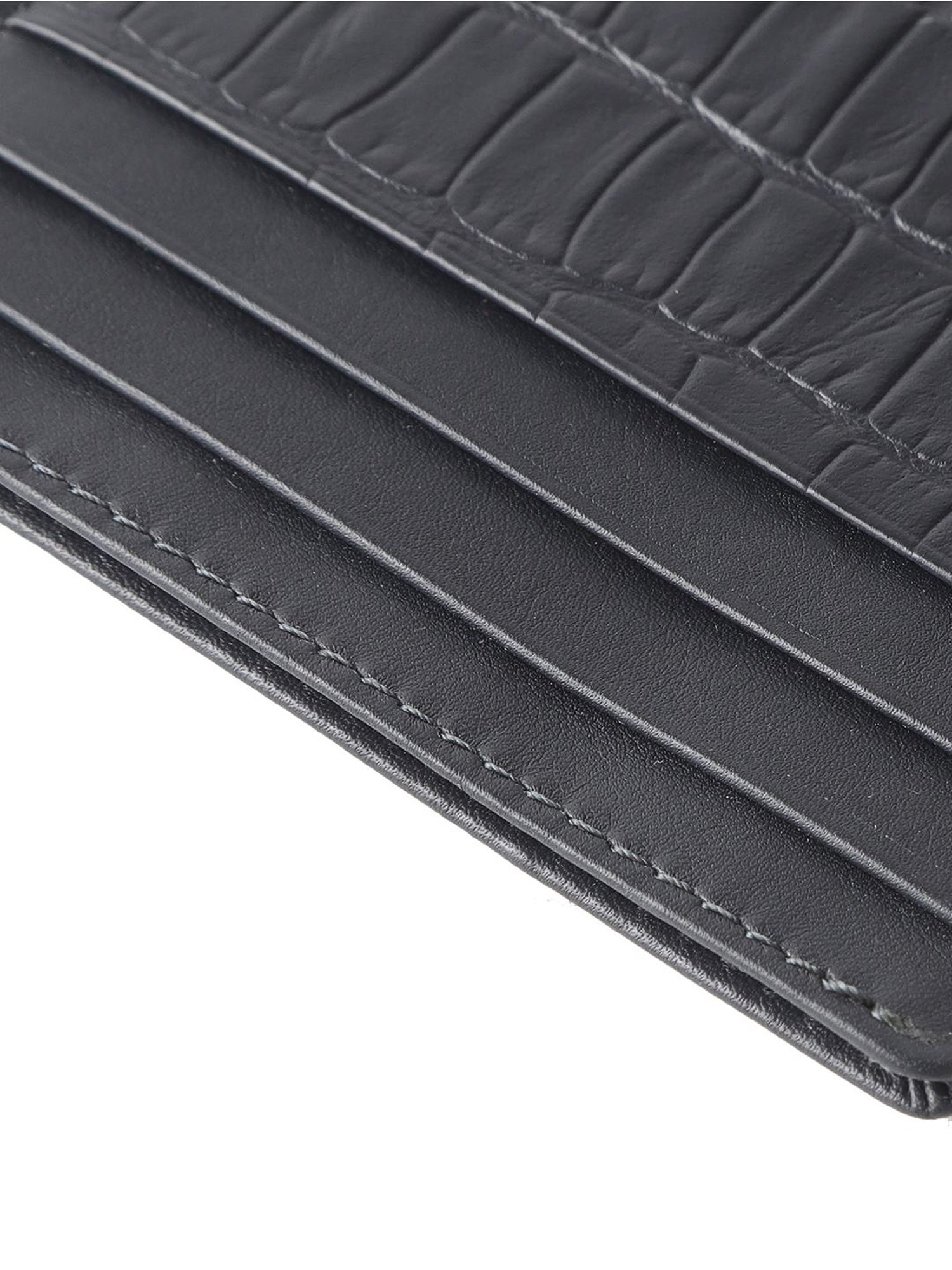 Brown Bear Black Casual Leather Rfid Card Holder for Men