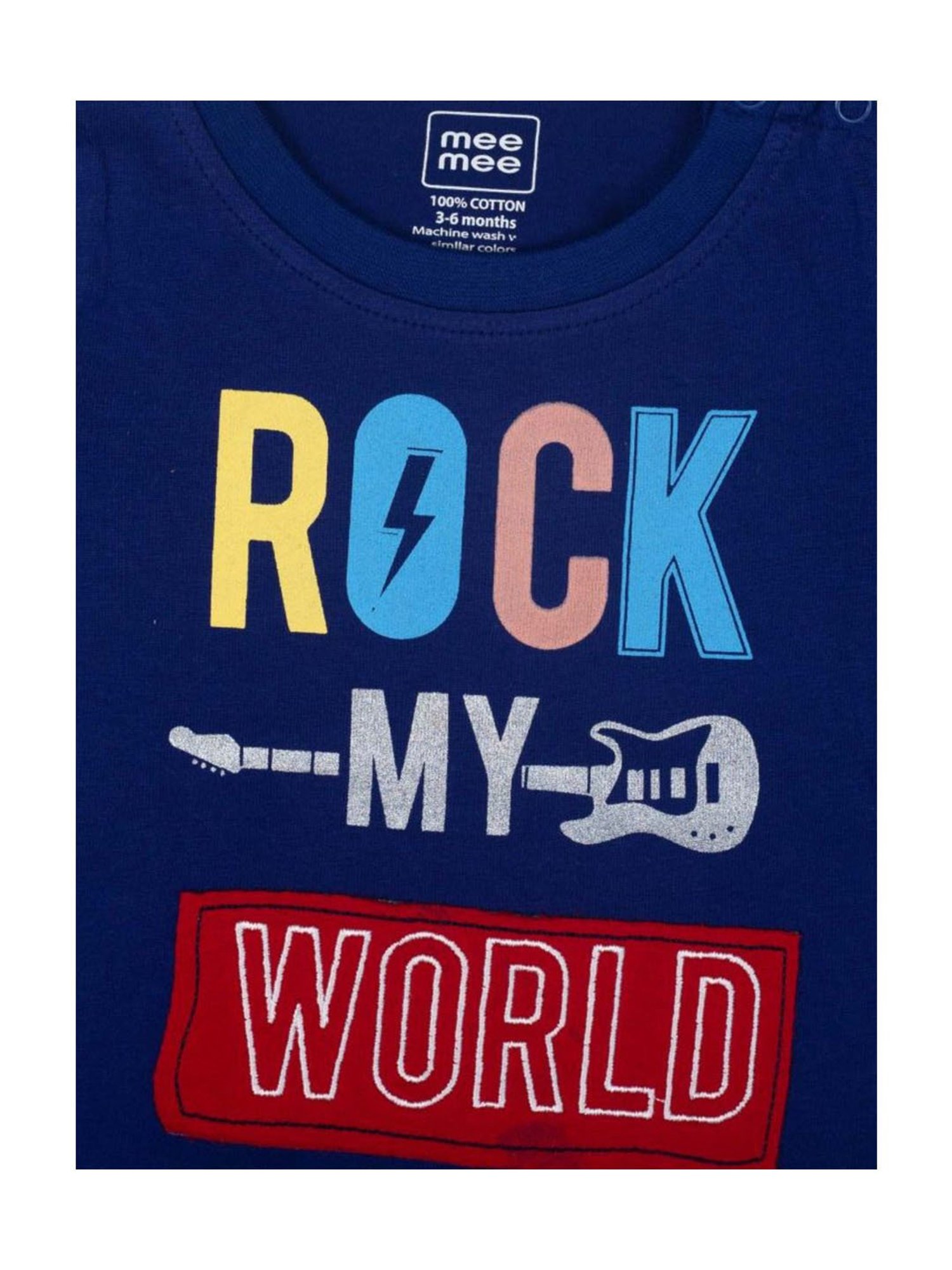 Ed-a-Mamma Baby Green Printed T-Shirt