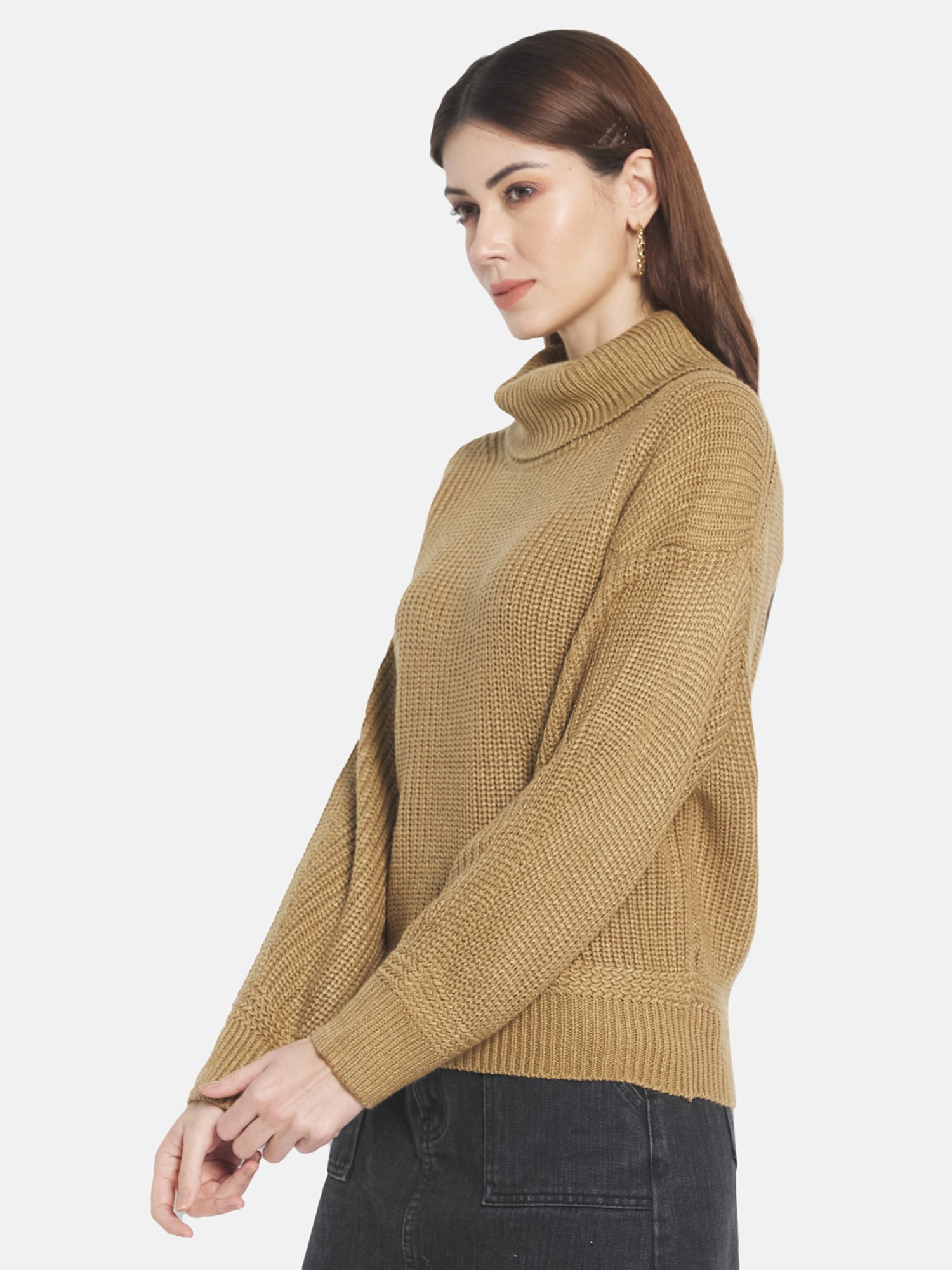 METTLE Brown Regular Fit Pullover