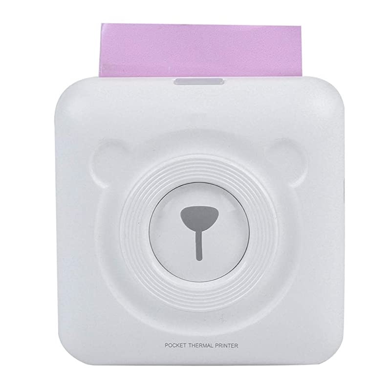 Photo Printer Wireless BlueTooth Thermal Photo Printer Pocket Note Receipt Printer 57mm with USB Cable Support for Child Painting Women Men Gift