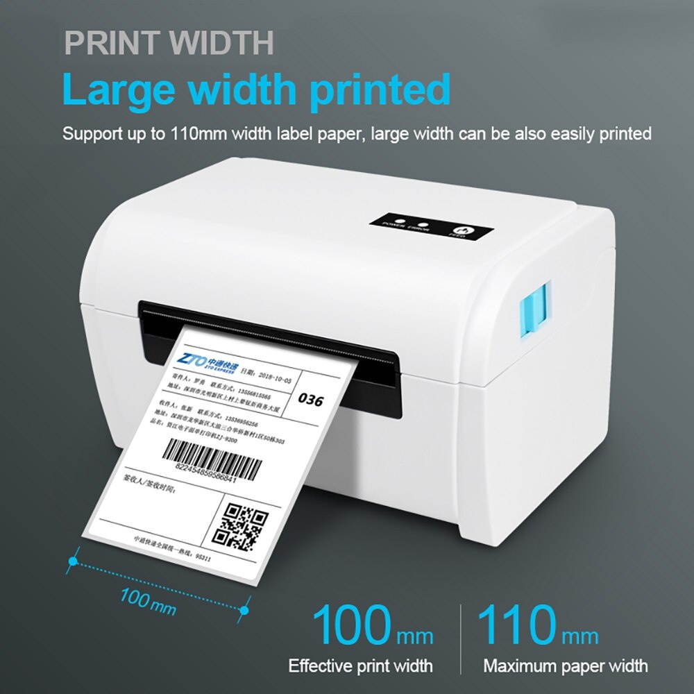 Mini Desktop A6 Waybill Printer Bluetooth Connection for Android IOS Phone and Window Mac PC with Free APP and Driver