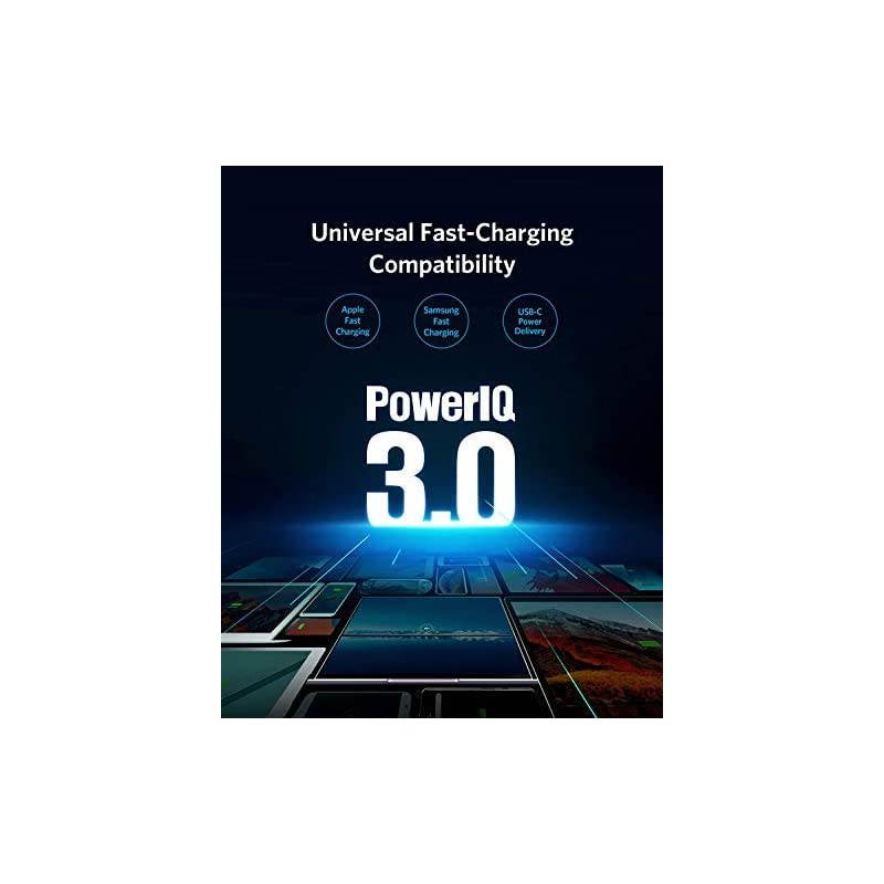 USB C Charger  60W PIQ 30 GaN Tech Dual Port Charger PowerPort Atom III 2 Ports Travel Charger with a 45W USB C Port for USBC Laptops MacBook iPad Pro iPhone Galaxy Pixel and More