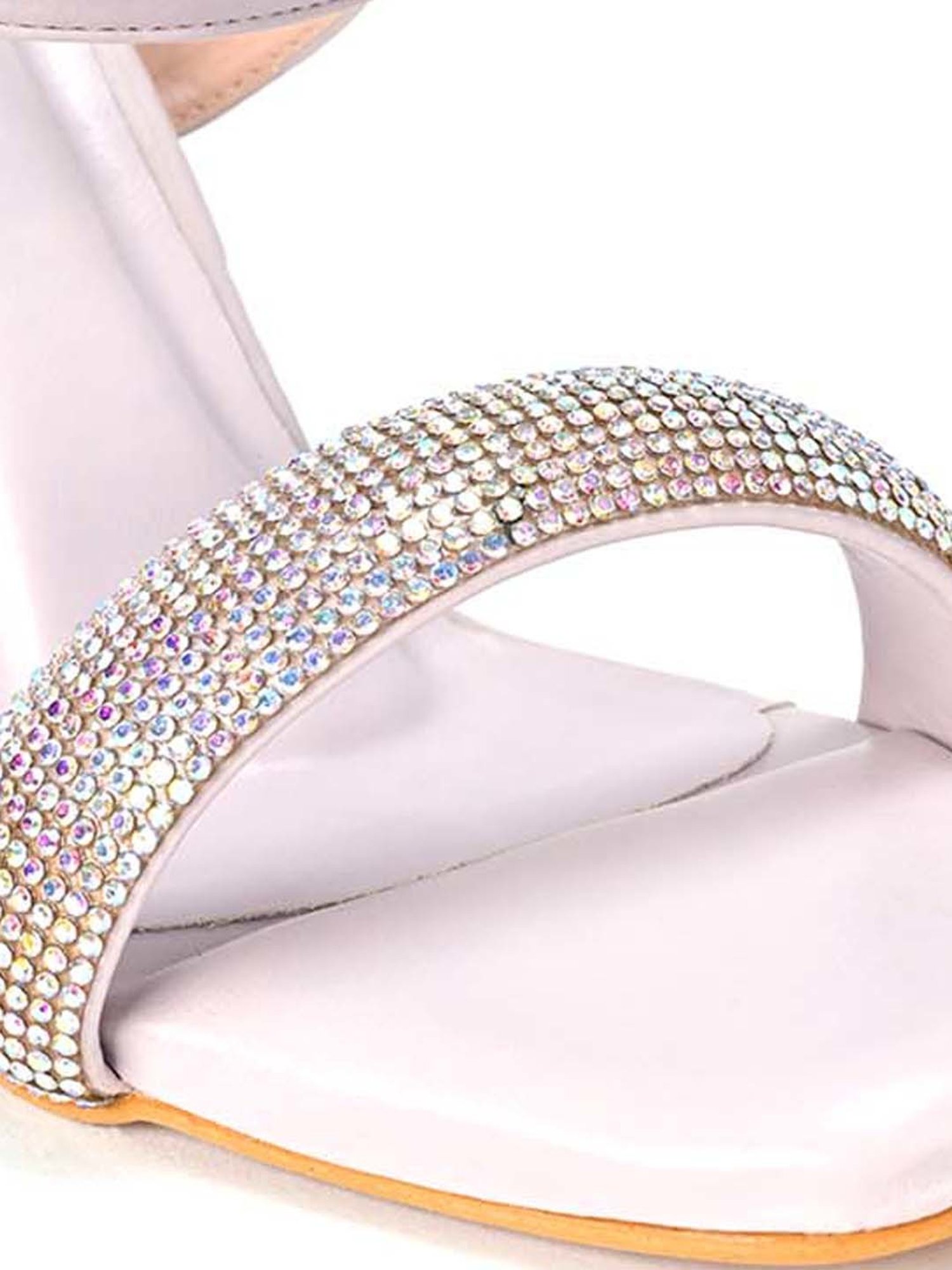 Scentra Women's Lavender Ankle Strap Sandals