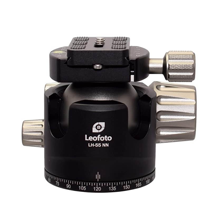 No Neck LH55 NN 55mm Low Profile Ball Head ArcaRRS Compatible w Independent Pan Lock