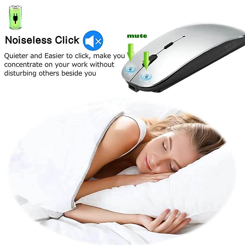 Mouse for MacBook proMacBook airLaptopiMacipad Wireless Mouse for MacBook pro MacBook AiriMacLaptopNotebookpc BTSilverBlack