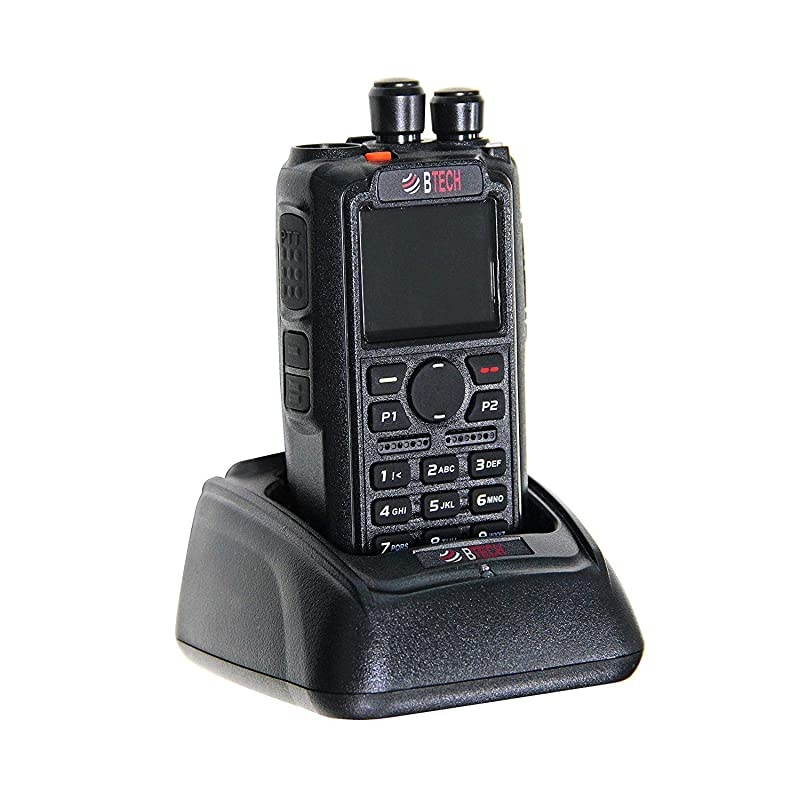 DMR-6X2 (DMR and Analog) 7-Watt Dual Band Two-Way Radio (136-174MHz VHF & 400-480MHz UHF), with GPS and Recording, Includes Full Kit with 2 Batteries, Programming Cable, and More