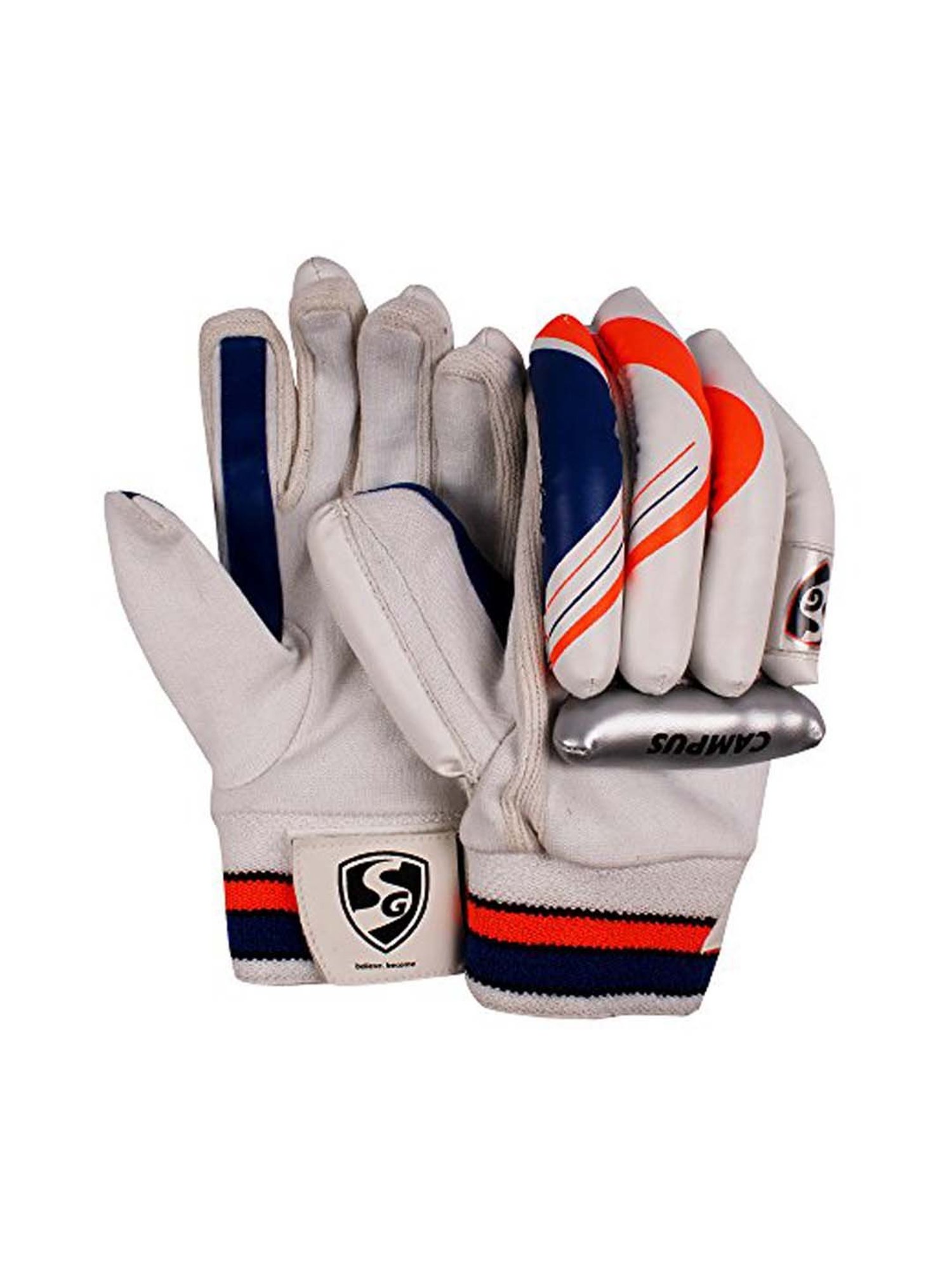 SG White Campus LH Batting Gloves for Adult