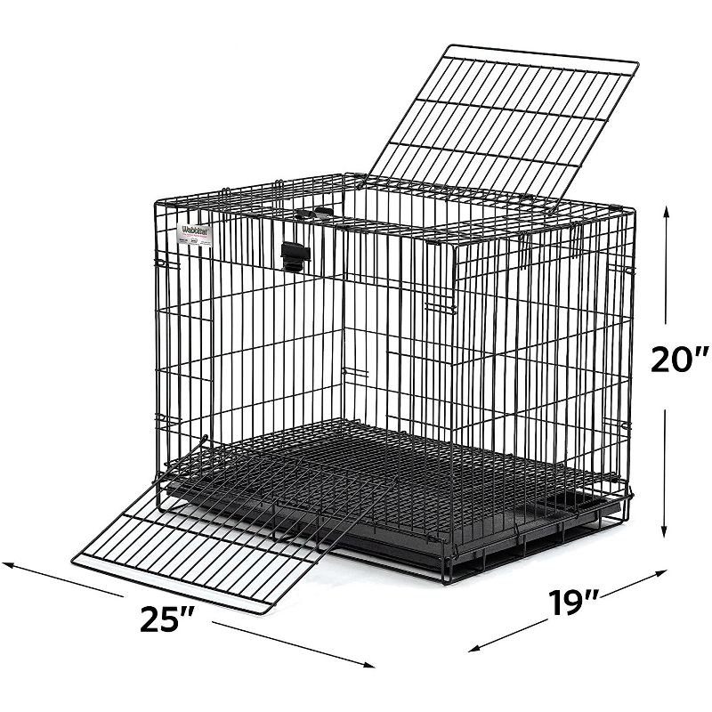 Trixie 2-Story Rabbit Hutch - Medium - Brown/White
