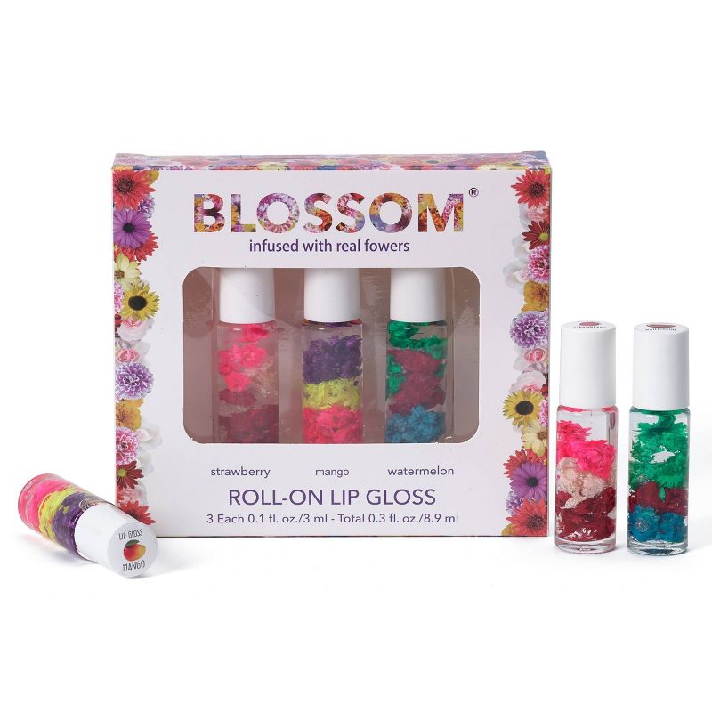 Blossom Roll-On Lip Gloss - 3pk/0.3 fl oz