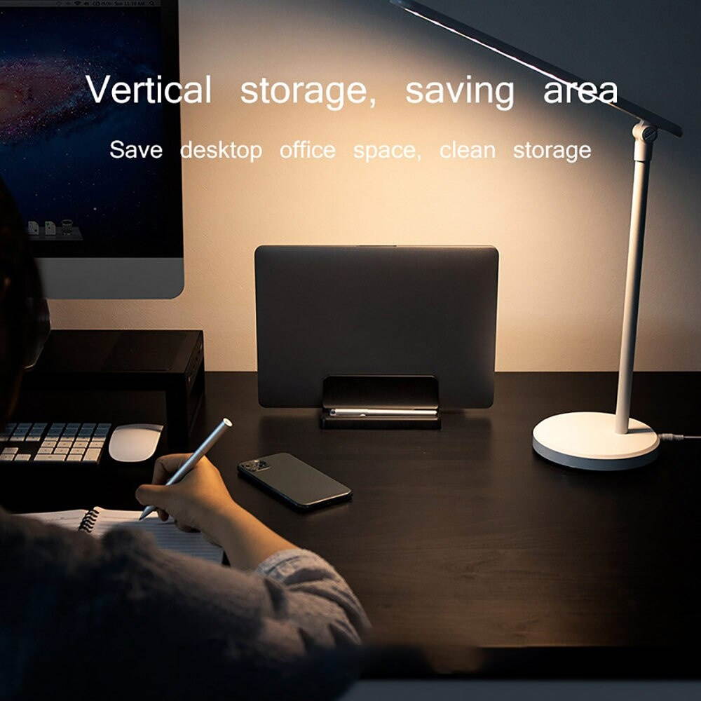 Base Mount Adjustable Notebook Erected Double Space Holder Vertical Desk Laptop Stand For MacBook IPad Width Of 1.4 4cm