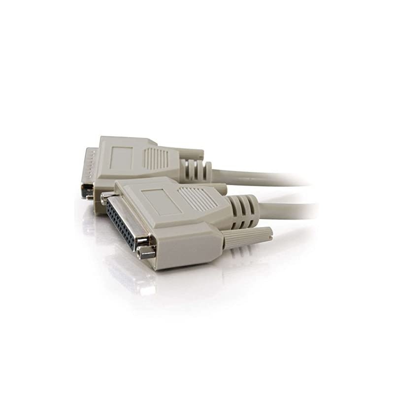 02661 DB25 M/F Serial RS232 Extension Cable, Beige (35 Feet, 10.66 Meters)