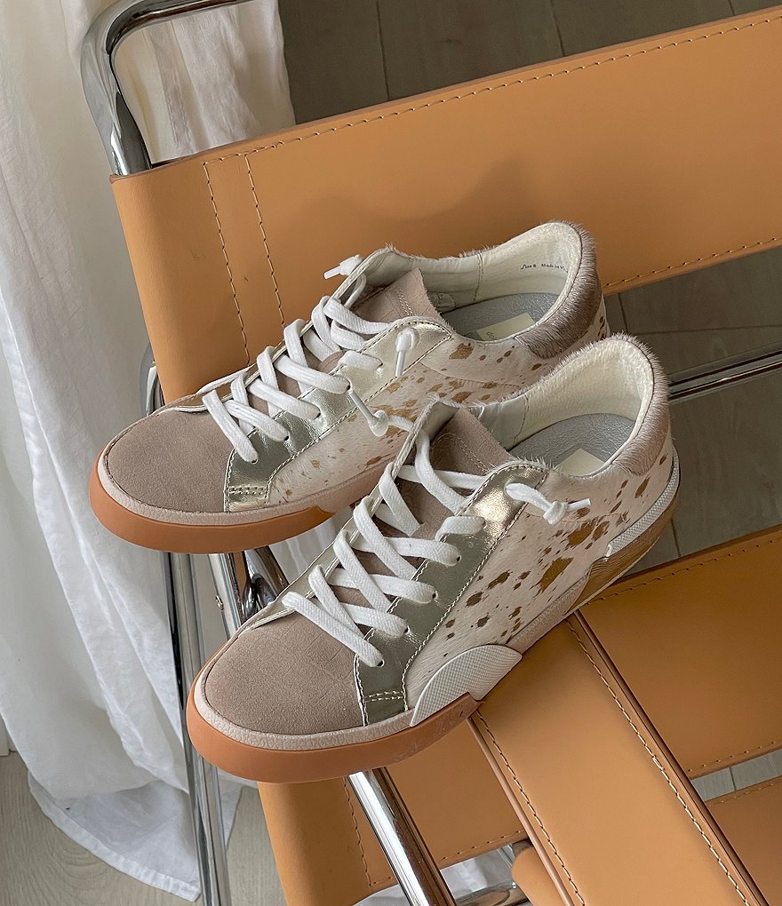 Kendall + Kylie Women's Anthracite Leopard EZORA 2.0 Low Top Lace Up Multi Sneakers