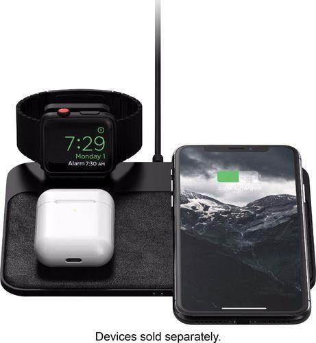 Wireless Charging Pad for iPhone and Apple Watch - Black