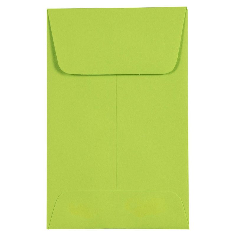 JAM Paper 50pk 2 1/4"x3 1/2" #1 Coin Business Envelopes - Lime Green