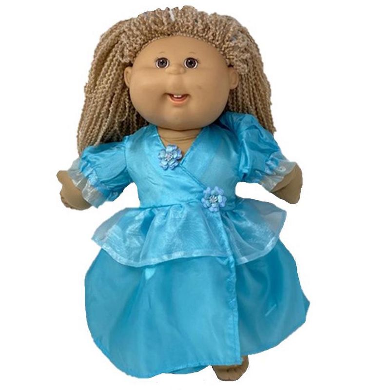 Doll Clothes Superstore Blue Party Dress Fits Cabbage Patch Kid And 18 Inch Girl Dolls Like Our Generation American Girl