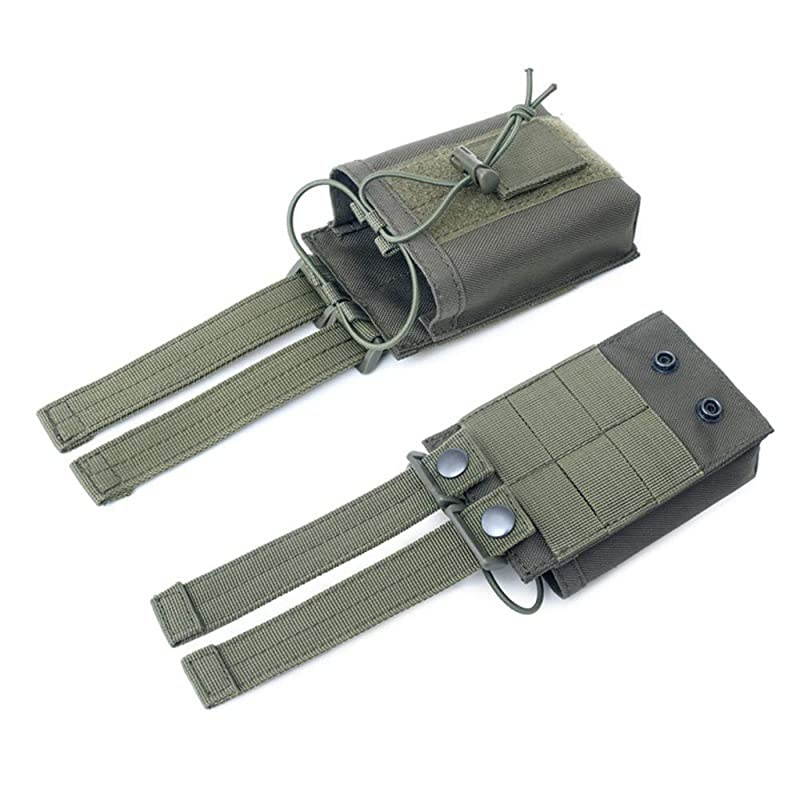 1000D Adjustable Molle Tactical Pouch Radio Holster Case Walkie Talkie Holder Duty Belt 53quotx 35quotx 16quot Amy Green