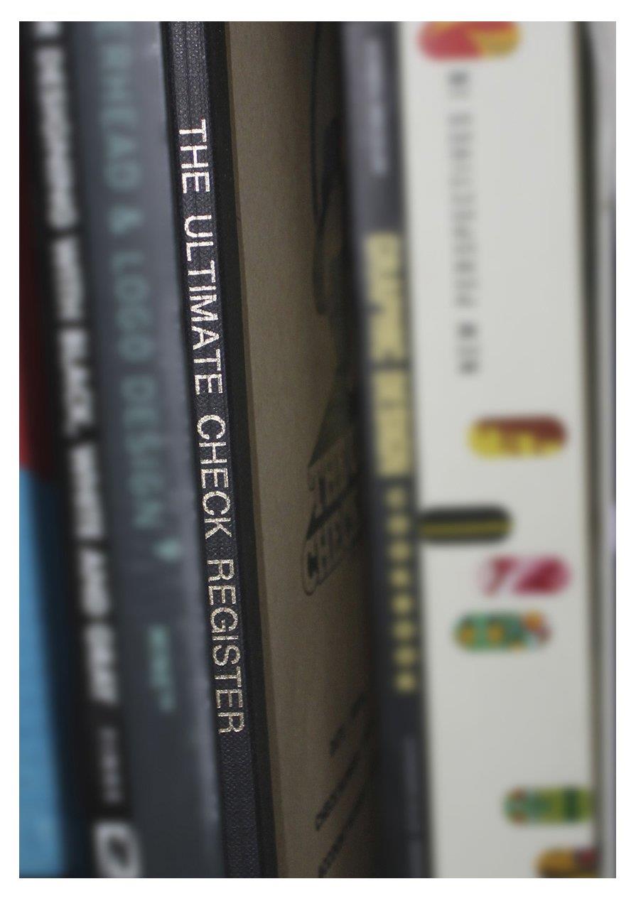 8-1/2x11 Large Check Register, Oversized Check Book