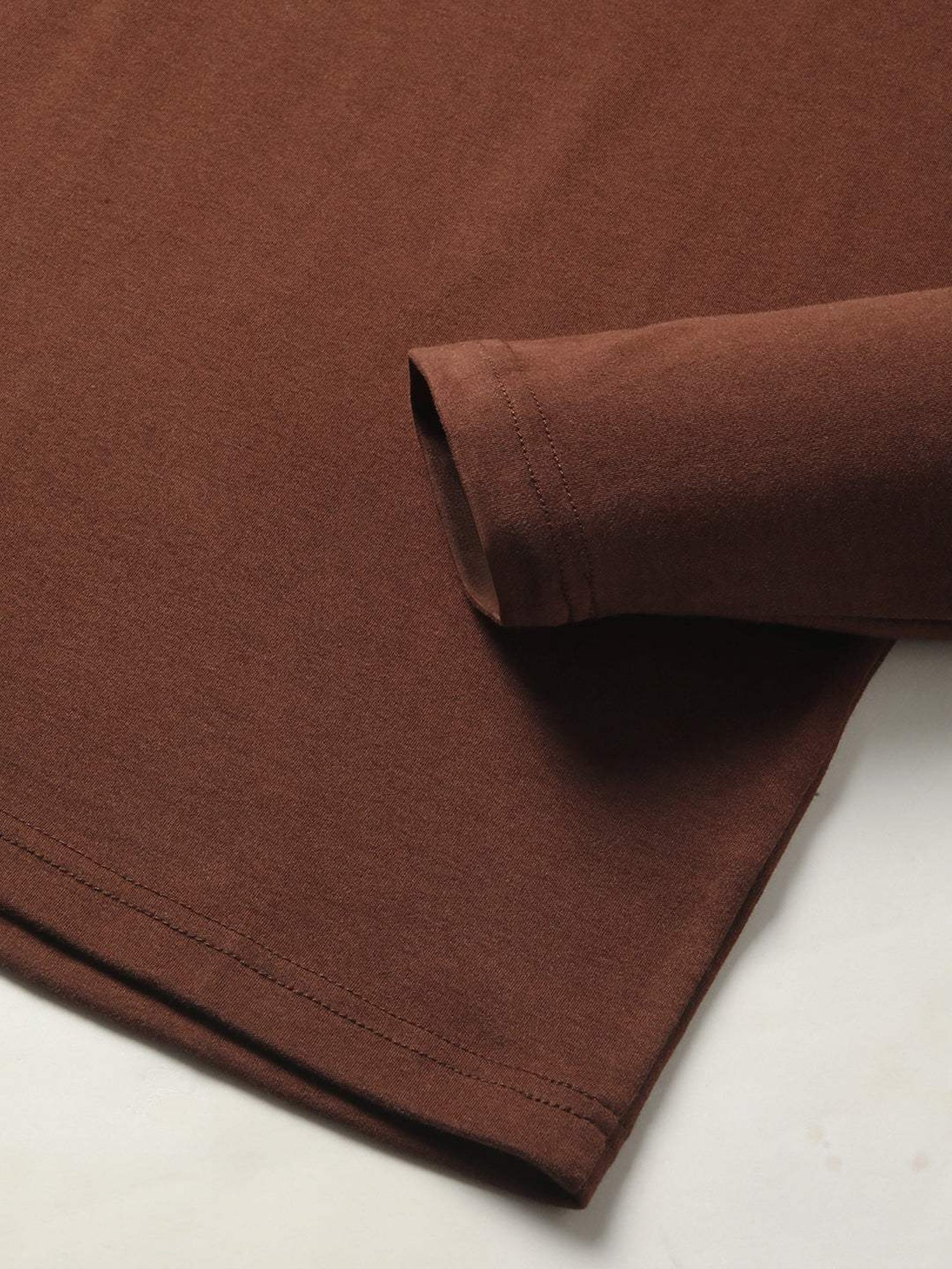 The Bear House Brown Regular Fit Logo Printed T-Shirt