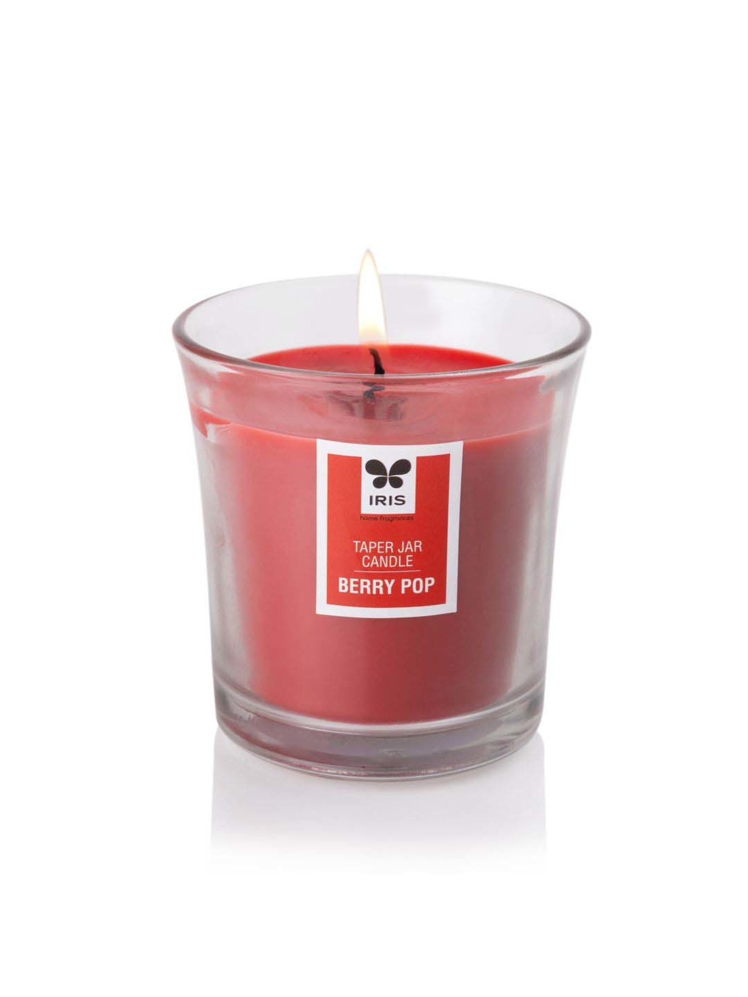 IRIS Red Berrypop Taper Jar Candle - Set of 3