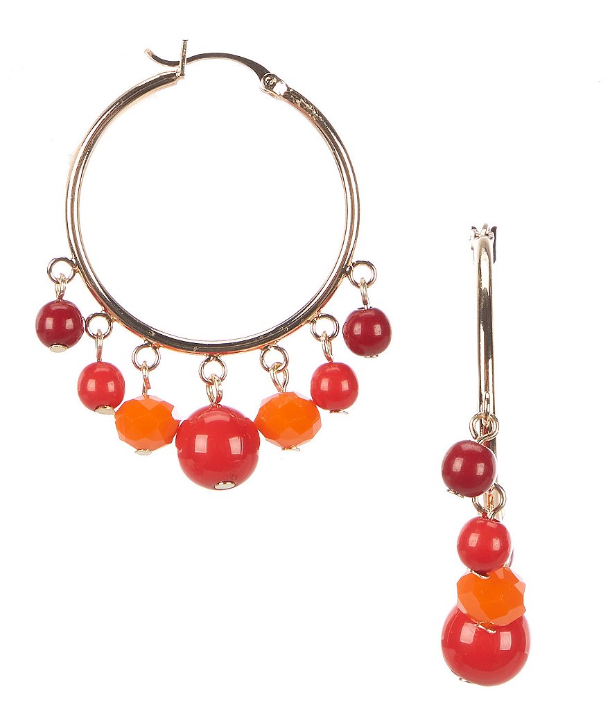 Beaded Hoop Earrings