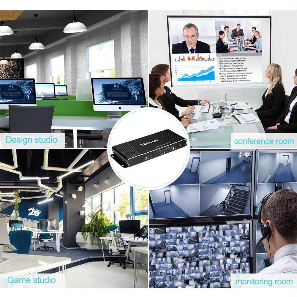 KVM Switch HDMI 4k 60hz 4x1 HDMI Switcher 4 Port HDMI Switch smoothly