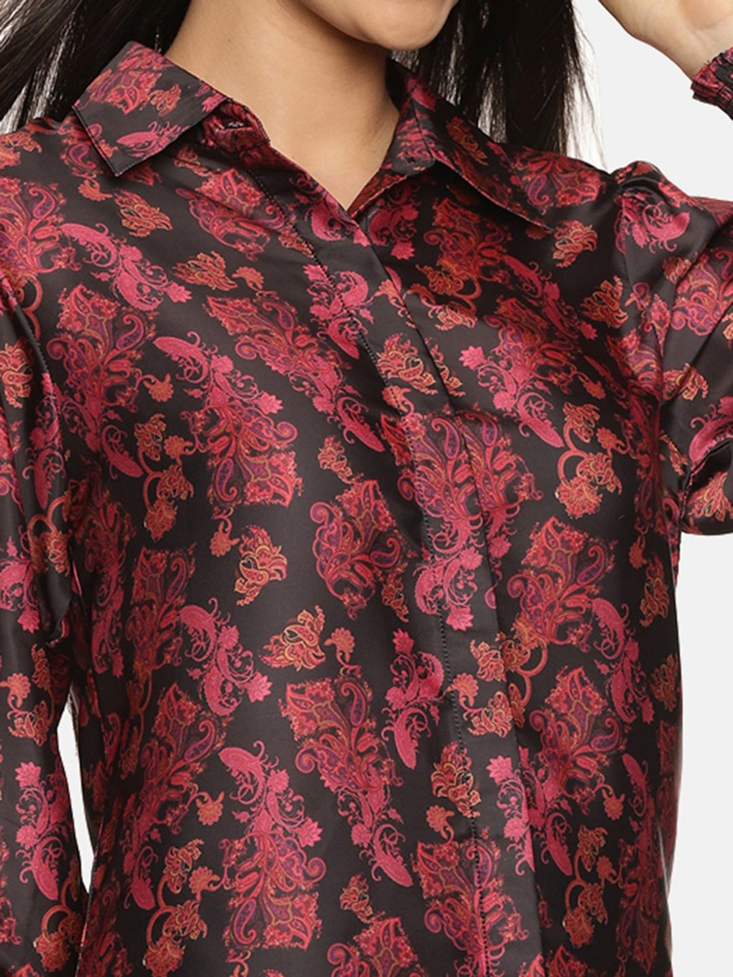 ISU Black Printed Shirt