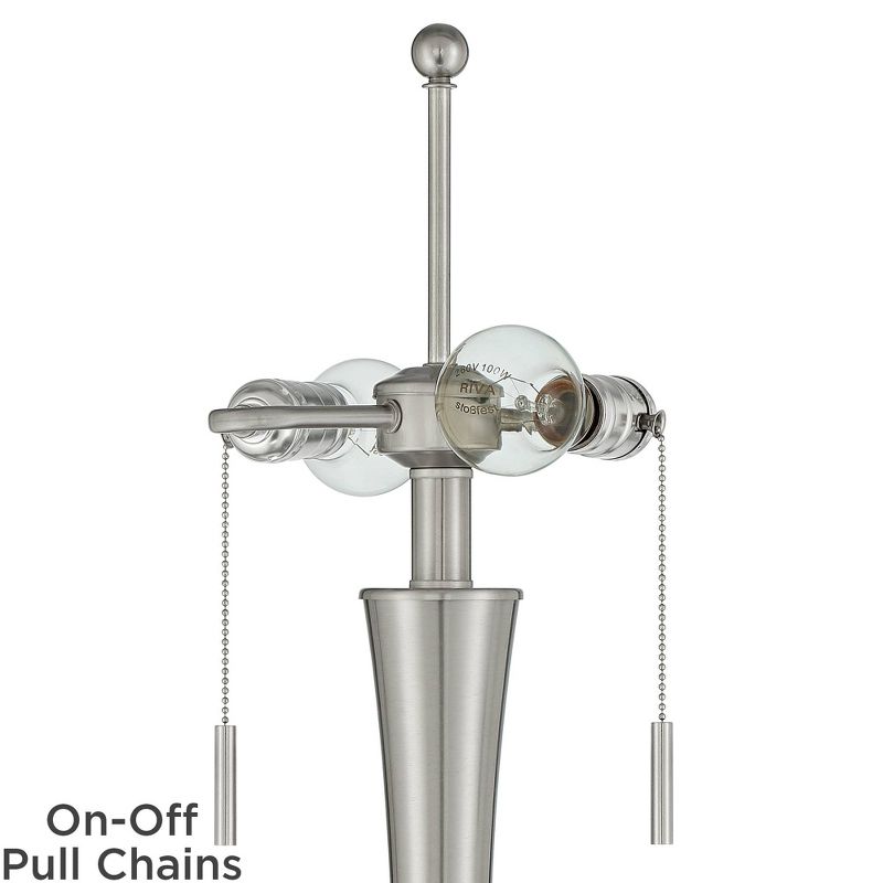 360 Lighting Karl Modern Brushed Nickel Floor Lamp