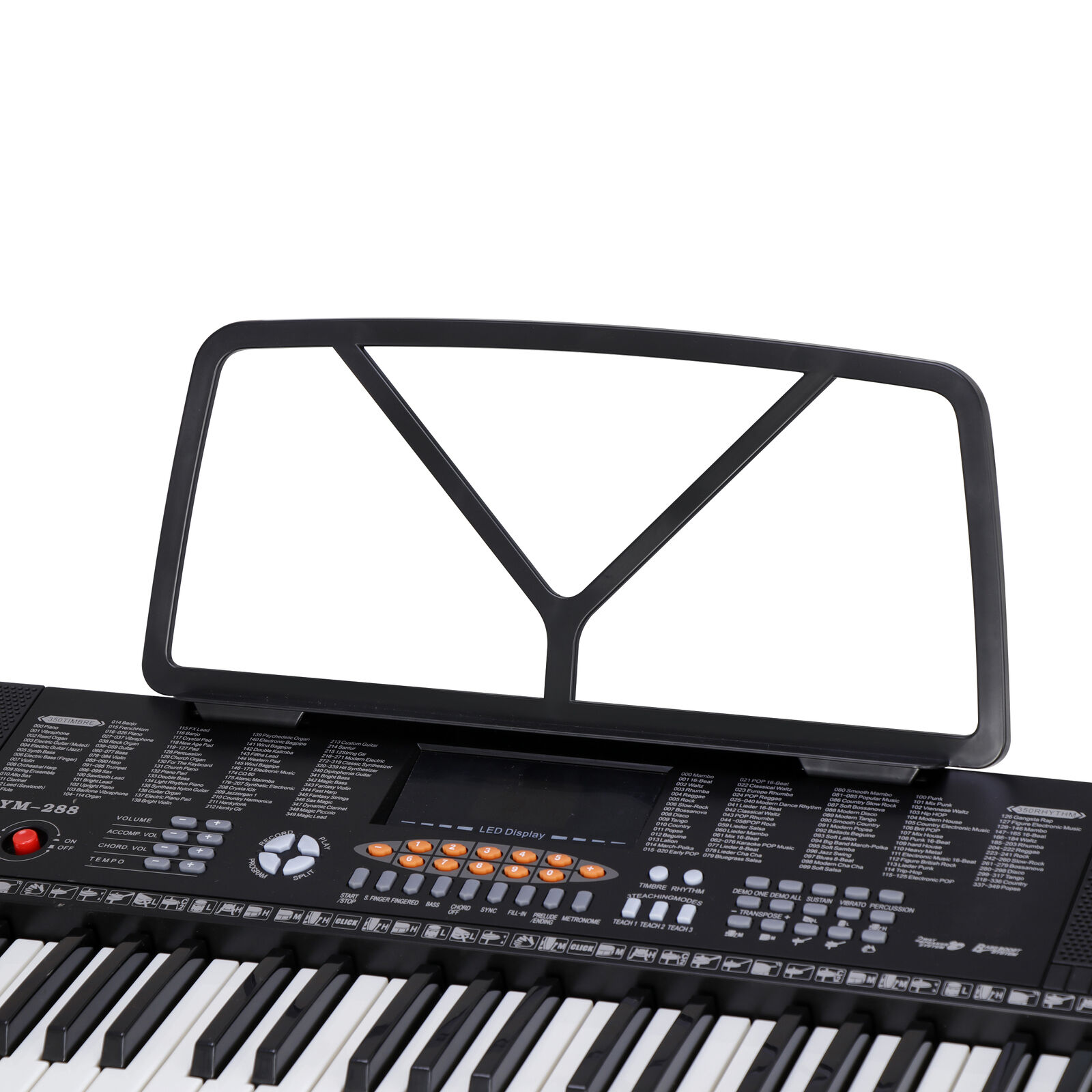 61-Key Electronic Keyboard Piano for Beginner,  Music Keyboard Kit with Stool, Headphone and Microphone