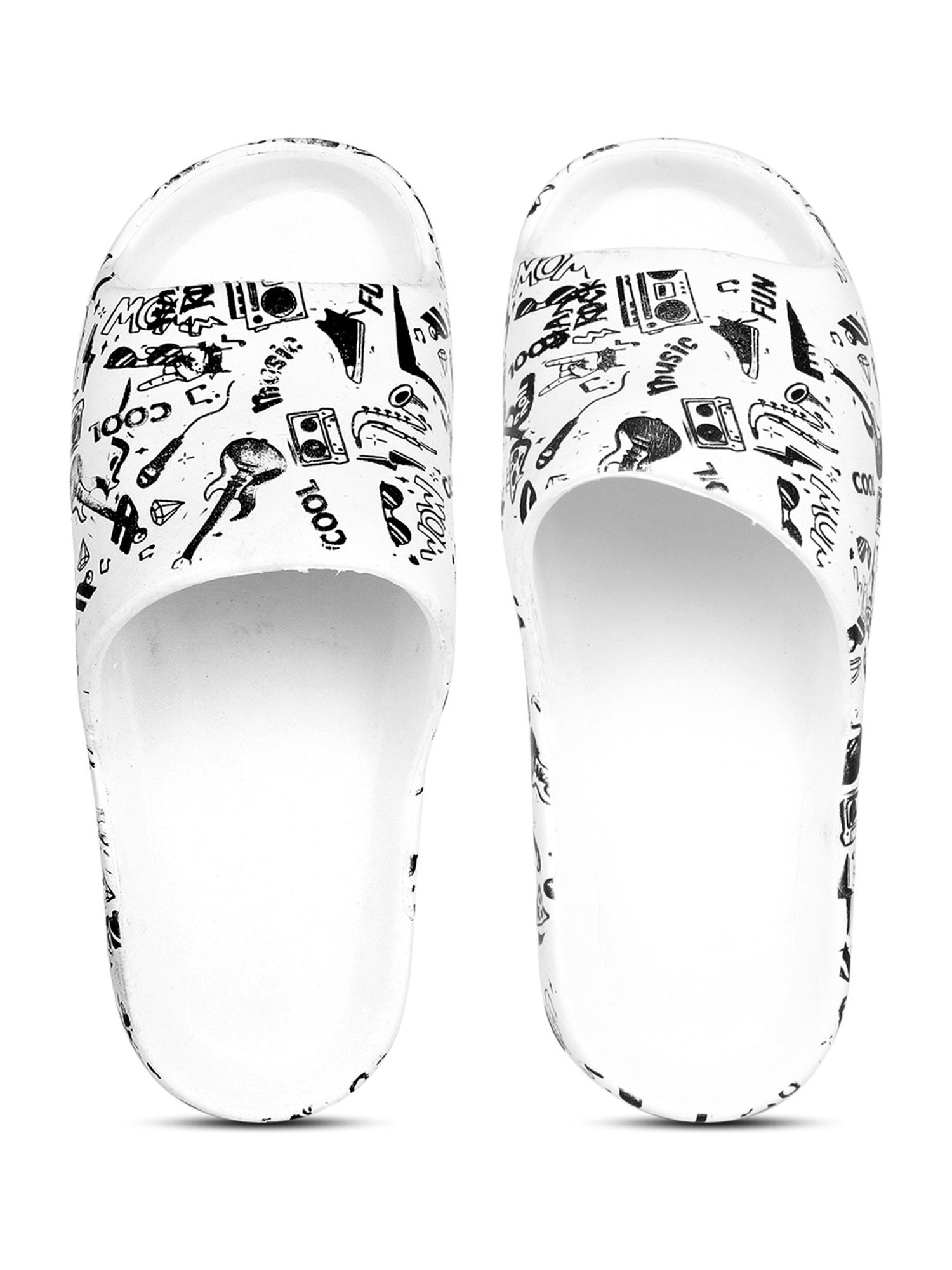 Pampy Angel Men's White Slides