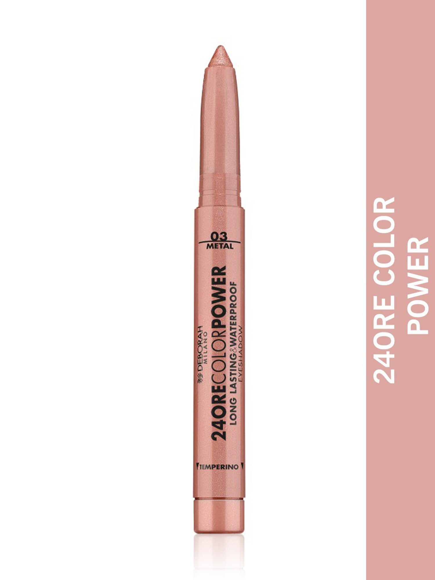 Deborah Milano 24 Ore Color Power Long Lasting & Waterproof Eyeshadow 03 Rose Bronze - 1.4 gm