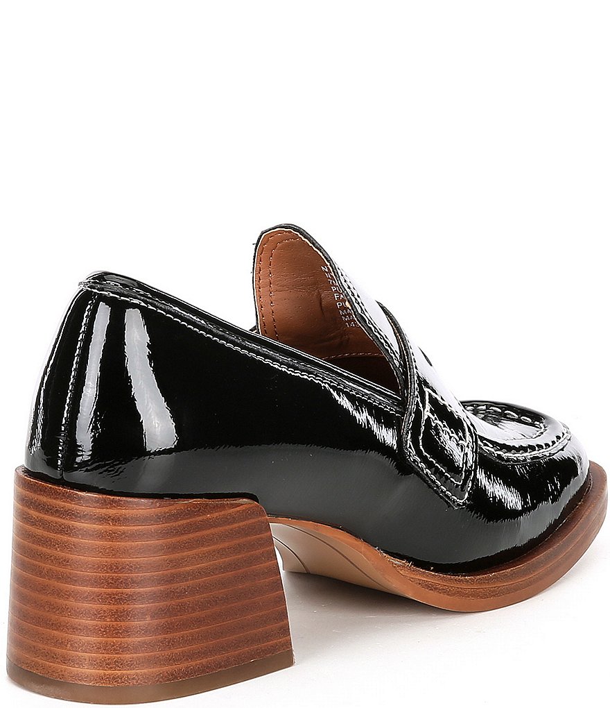 DKNY Eli Leather Logo Hardware Strap Loafers