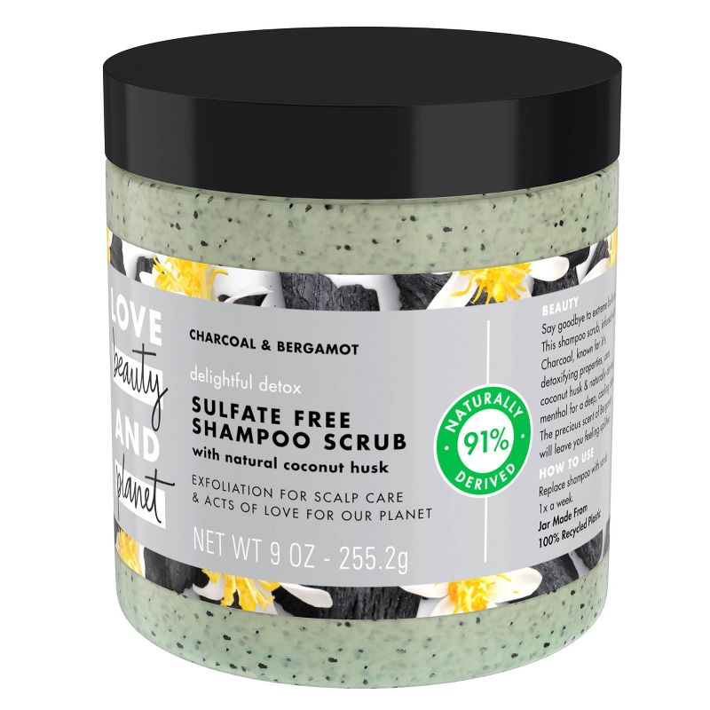 Love Beauty and Planet Delightful Detox Charcoal Shampoo Scrub - 8oz