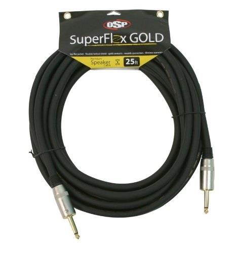 elite core superflex gold sfs25qq premium 12 gauge speaker cable, 25feet