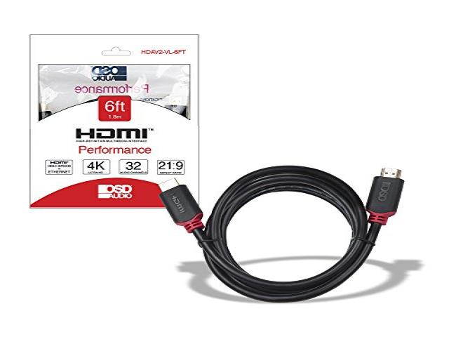 OSD Audio HDAV2-VL-6FT 6 ft. Performance HDMI Cable