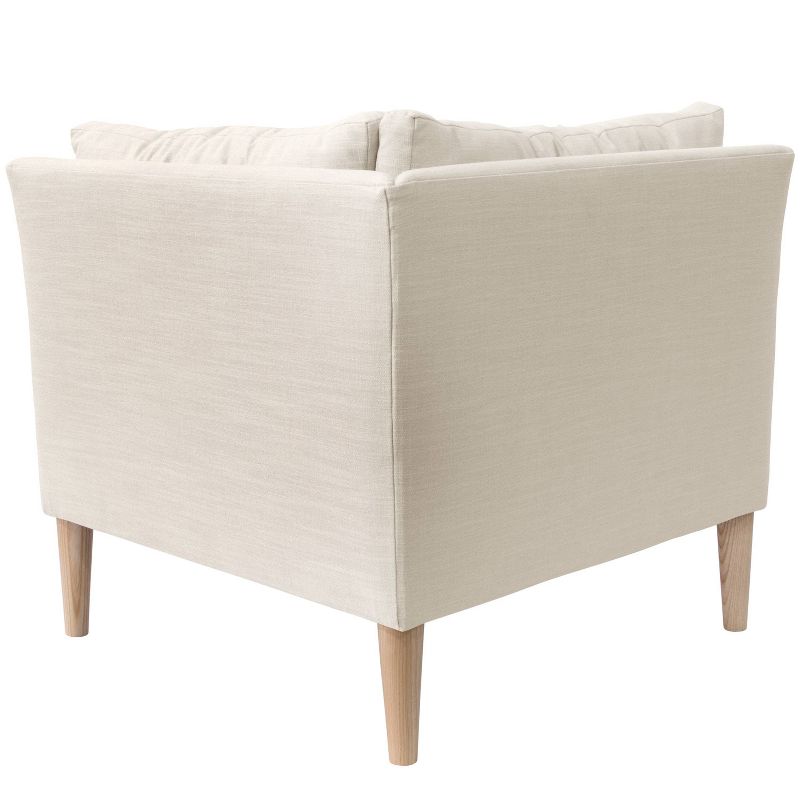 Corner Chair with Pull Seam Pillows - Linen Talc - Simply Shabby Chic®