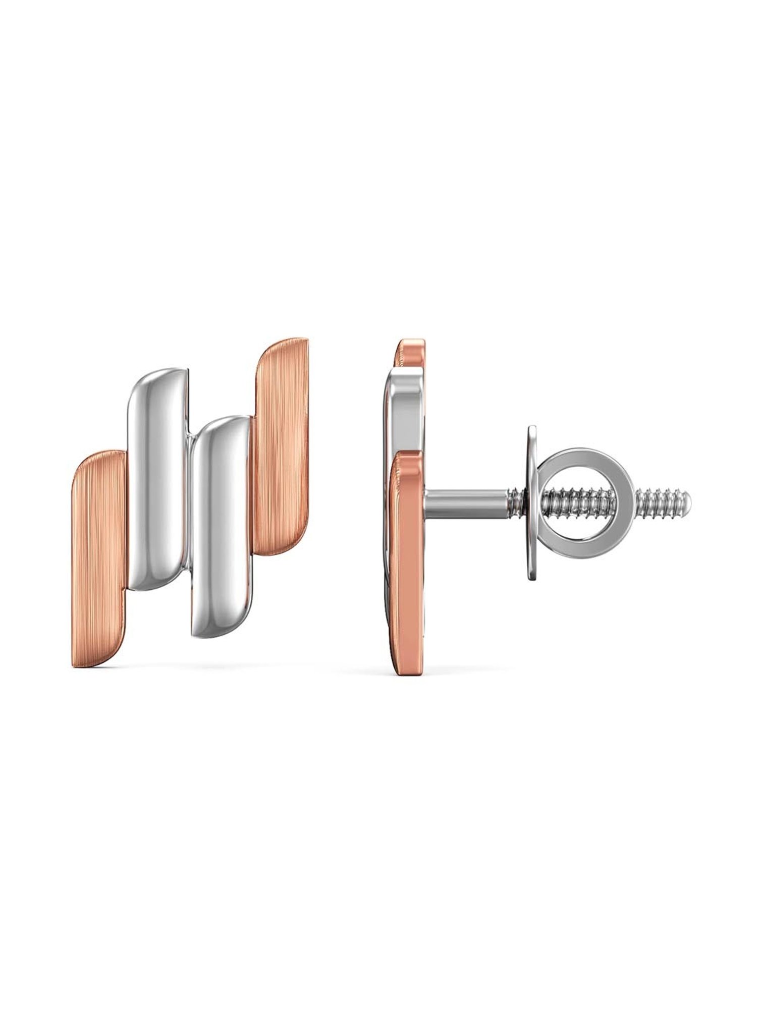 Joyalukkas 950 Platinum Futuristic  Orb Earrings