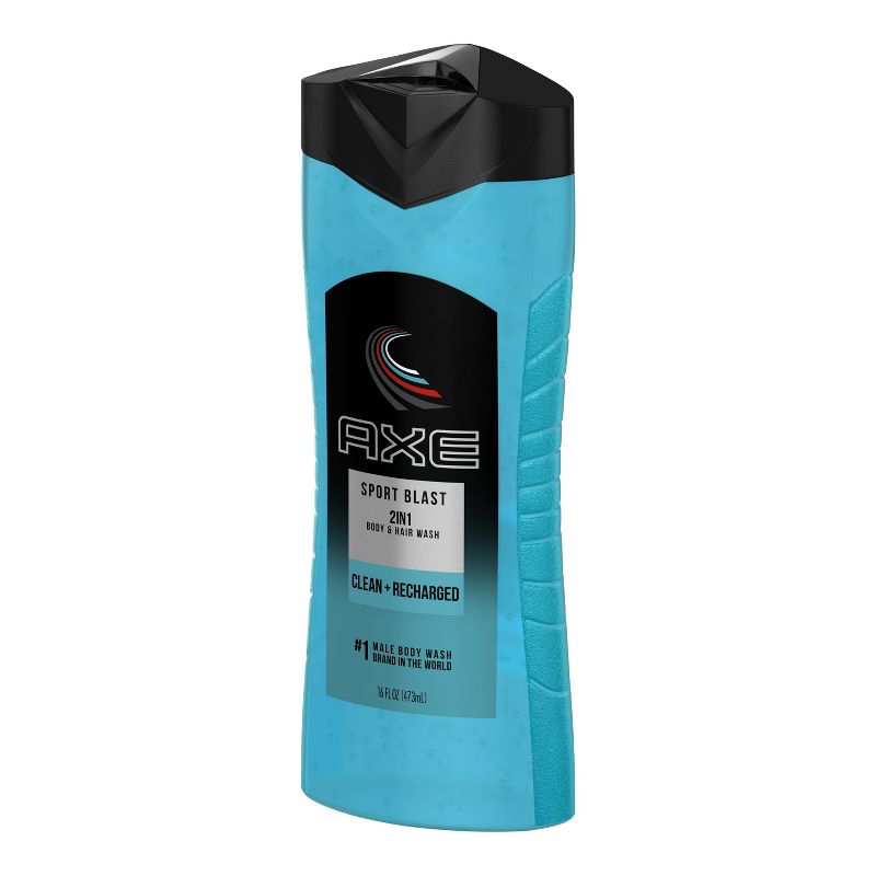 AXE Sport Blast Clean + Recharged 2-in-1 Body Wash Soap + Shampoo - 16 fl oz
